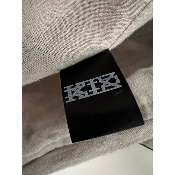KTZ Men’s Designer Hooded Poncho Buckle Front M Stripe Streetwear Punk Runway - Picture 5 of 8